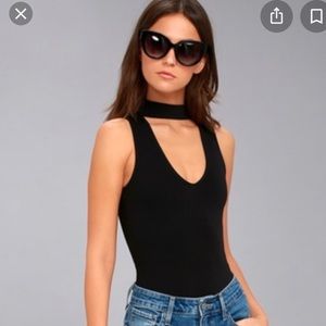 Lulu’s black bodysuit